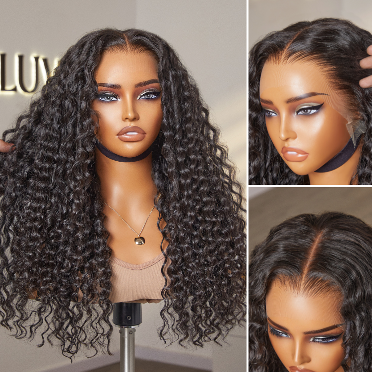 PreMax Wigs - Super Natural Hairline Deep Wave Ear-to-ear 13x6 Frontal HD Lace Long Curly Wig